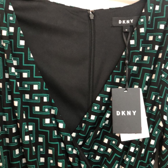 DKNY Faux Ruched Wrap Dress - Picture 10 of 10